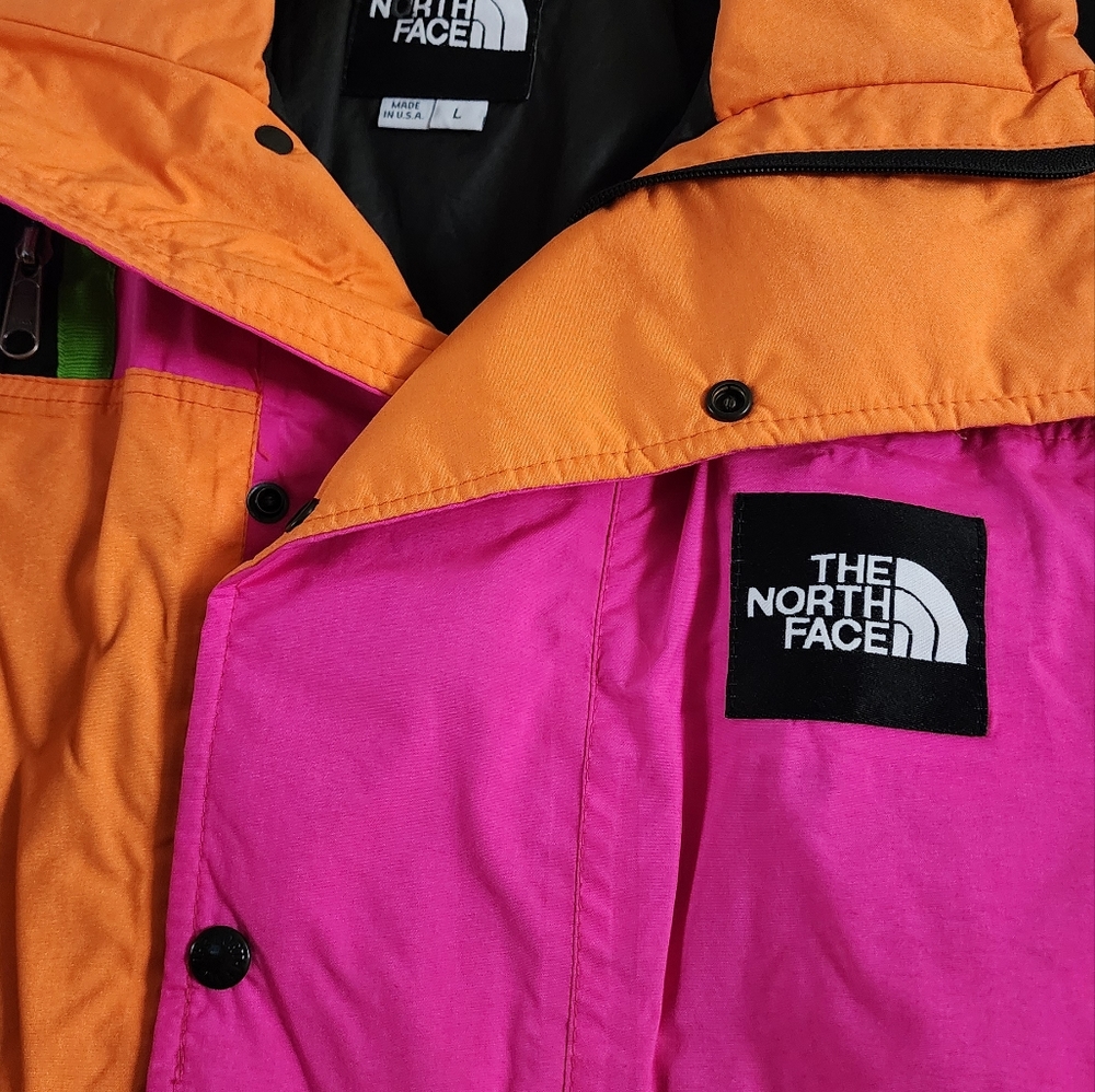 Pullover color blocked men's ski jacket